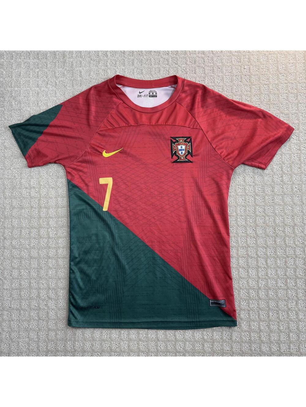Nike Portugal 2022 World Cup Ronaldo Jersey Red M